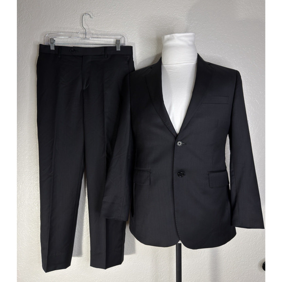 Ermenegildo Zegna Tuxedo Slim Fit Mens 38S Wool Silk Italy...